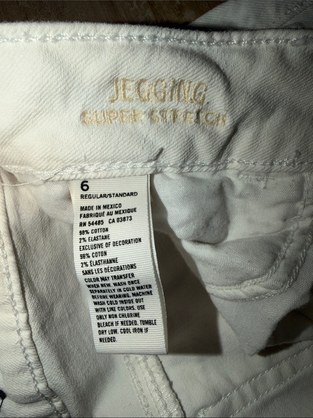 American Eagle Outfitters White Skinny Jeans - Picture 3 of 4